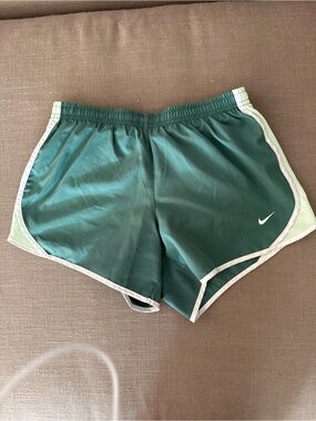 Nike Women's Teal Athletic Shorts with White Trim